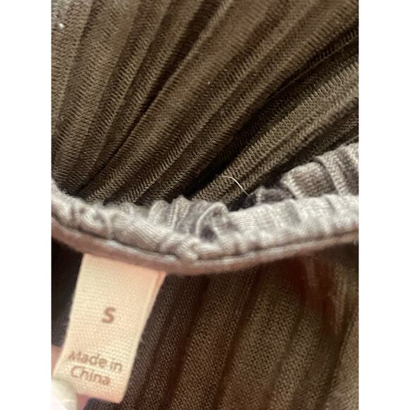 Soft Surroundings Perfect Plisse Mocha French Pleat Maxi Long Dress - Picture 5 of 11